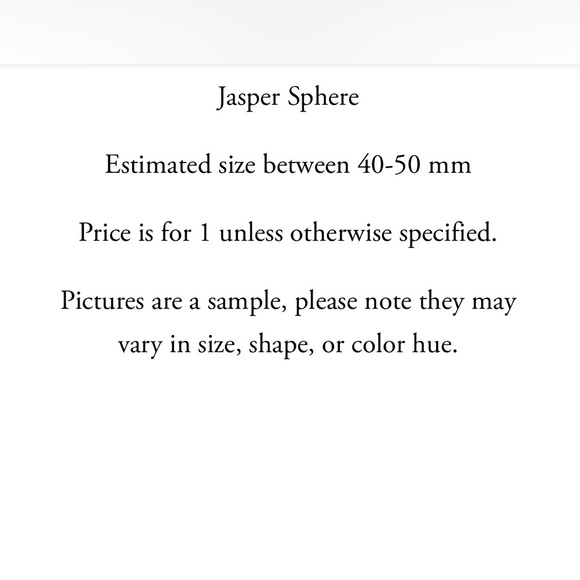 Jasper Crystal Sphere - Picture 3 of 4